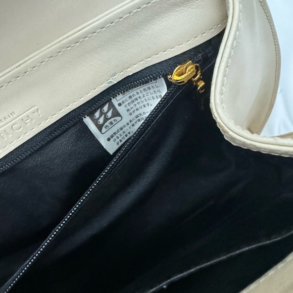 Authentic Givency White Cream Leather Handbag Made in Italy  D.PAT 896710 - Picture 13 of 16